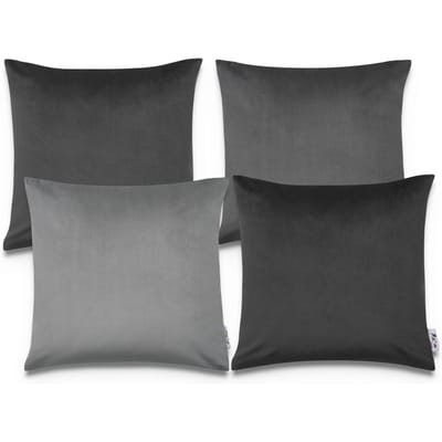 Kussensloop Chino grijs  45x45 cm, 4 stuks