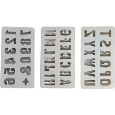 Siliconen gietvorm "ABC & 0-9"