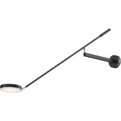 Maytoni LED wandlamp Fad, zwart, metaal 100 cm verstelbaar