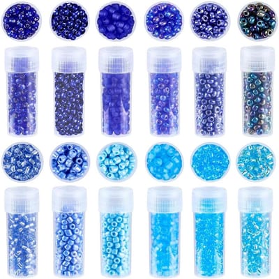Rocailles glazen rocailles set schattige kleine ronde donkere lichte kleur kristal pony taille losse spacer voor sieraden maken ambachten armband ketting oorbel