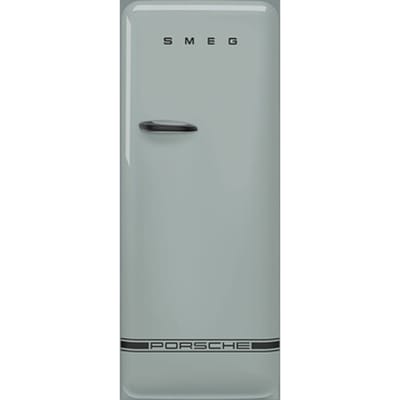 SMEG Koelkast Retro Vrijstaande ijskast Koelkast, Jaren 50, Enkeldeurs, Vrijstaand , Positie scharnier: Rechts, Gedecoreerd/ Speciaal, Shade Green, Porsche x SMEG