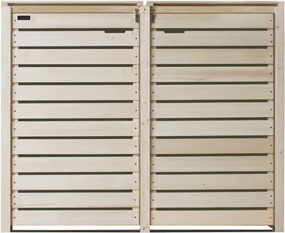SVN® Afvalcontainerombouw – Containeropslag – Enkele containerkast – Lichtbruin - ‎140cmx 81cm x 116cm