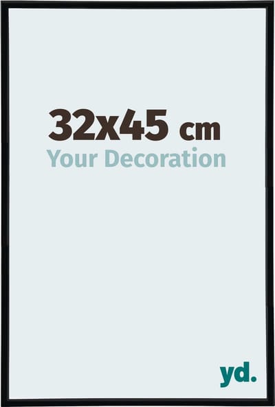 Your Decoration - Fotolijst 32x45 cm - Kunststof - Zwart Hoogglans - Annecy