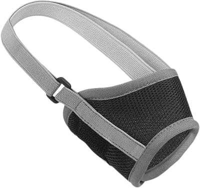 Hondenmuilkorf - Anti-blaf - Gedragscontrole - Verstelbaar en Ademend - 19x8 cm - Zwart