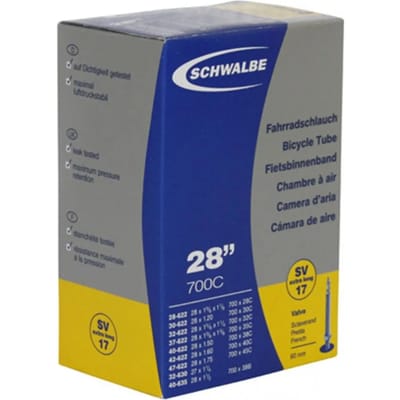 Schwalbe Binnenband SV17 60mm - Frans ventiel - 28 inch - butylrubber