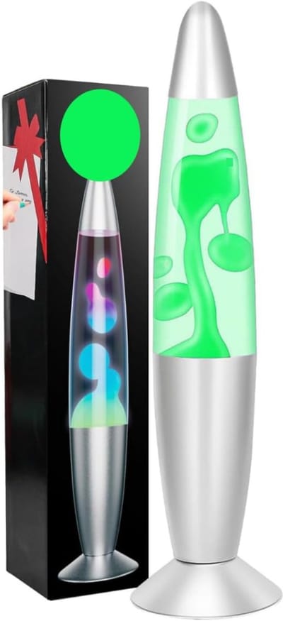 Quvo® Lavalamp voor Kinderen - Lavalampen - Lavalamp - Groen - ‎8cm x 8cm x 35cm