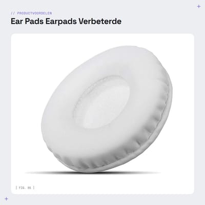 Dailygoods- Oorkussens Zwart/Wit - 2x Vervangende Oorkussens - Geschikt voor Pioneer HDJ 500 - Schuim/Leer - Dikte 1,5 cm - Verhoogt Geluidskwaliteit - Hoofdtelefoon Oorkussens