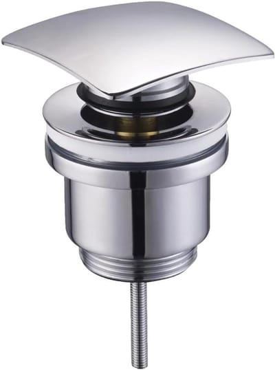 Afvoergarnituur Universeel - Pop Up Ventiel - Wastafel Gebruik - Messing Met Chroom - 1 1/4 Inch - Grijs