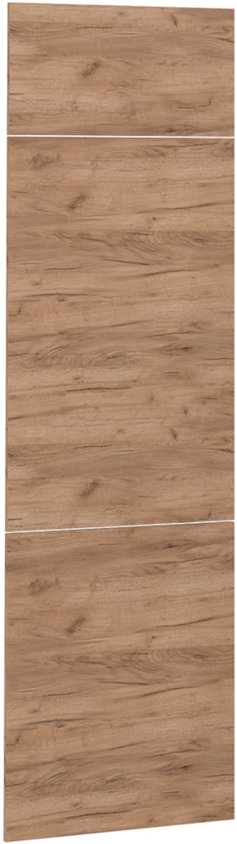 Vicco R-Line Keukenfront – 59.6 x 196 cm meubelfront voor de koelkastombouwkast Krachtige eik goud