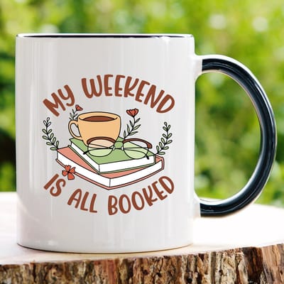 My weekend is all booked | Mok met tekst | Kerst cadeau | Lol surprise | Grappige mok | Verjaardag cadeau | Cadeau voor man | Cadeau voor vrouw | Cadeau voor haar | Cadeau voor hem | Grappige cadeau | Thee glazen | Valentijn cadeautjes | Koffiekopjes