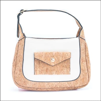 green-goose® Schoudertasje | Handtasje | Blaadjes | 21x13x2 cm | Vegan | Peta Approved | 100% Natuurlijk Kurk | Unisex | Duurzaam | Biologisch Afbreekbaar