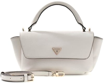 GUESS handtas schoudertas Gilda Top Handle Flap Cream White crème