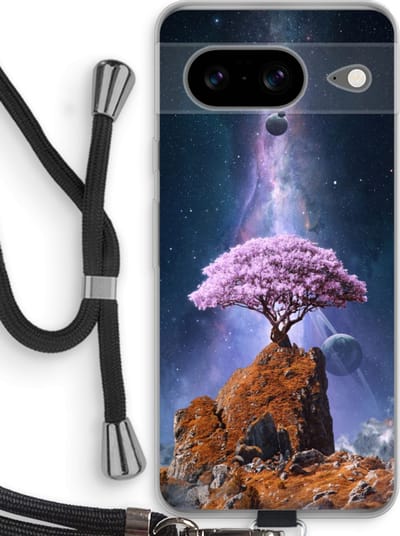 Case Company® - Hoesje met koord geschikt voor Google Pixel 8 hoesje met Koord - Ambition - Telefoonhoesje met Zwart Koord - Bescherming aan alle Kanten en Over de Schermrand