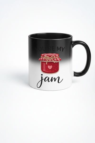 Magische Mok 'You're My Jam' - Warmtegevoelige Verrassingsmok met Liefdesboodschap