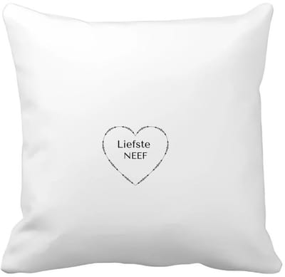 Akyol - liefste neef Kussen hoes - Neef - de liefste neef - verjaardag - cadeautje voor neef - neef artikelen - kado - geschenk - 40 bij 40 cm