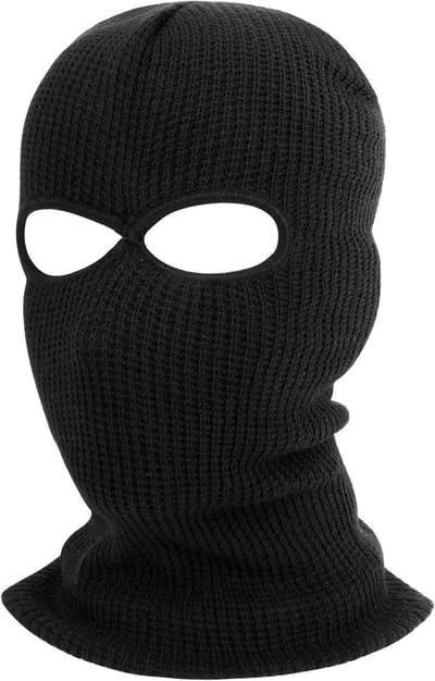 Multifunctionele Balaclava met 3 en 2 Gaten voor Skiën, Fietsen en Motorrijden - Warm en Ademend Masker