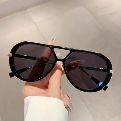 Groot Frame Vintage Piloten Zonnebril voor Dames Heren Luxe Designer Zonnebrillen Buiten Punk Tinten UV Bescherming