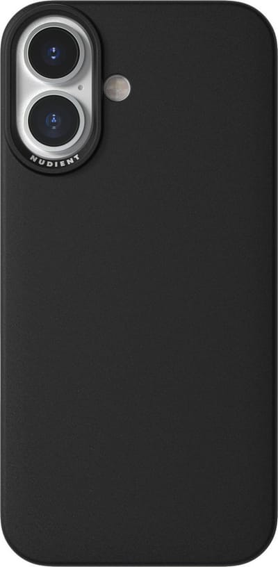 Nudient Thin Precise Case geschikt voor Apple iPhone 16 V3 Ink - Zwart - MS