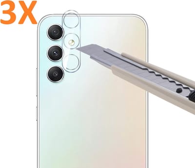 Camera Lens Glass Protector - beschermer Geschikt voor: Samsung Galaxy A34 - Transparant - 3x