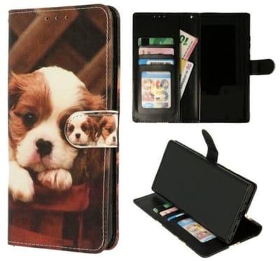 Cityhoesje Bookcase iPhone 14 Pro – Print Puppy