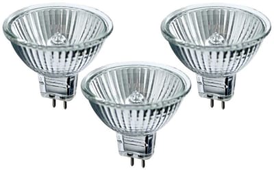 Set van 3x Halogeenlampen MR16 – 50W GU5.3 – Warm Wit – Dimbaar – 12V – 38° Stralingshoek