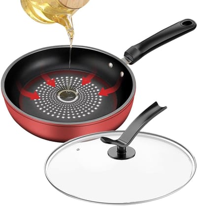 Omeletpan met deksel - Ontbijt pan - Snelle maaltijden - Verbeterde anti-aanbaklaag - 26 cm - Zwart