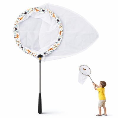 Dailygoody - Vlindernet - Professioneel Telescopisch - Duurzaam en Stevig - Multifunctioneel - Geschikt voor Volwassenen en Kinderen - 37 x 17 x 5 cm