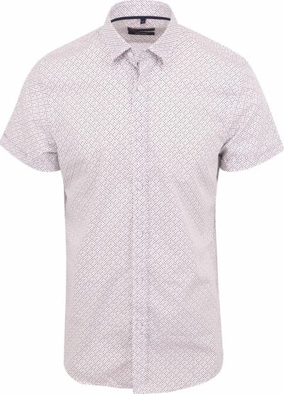 Suitable Short Sleeve Overhemd Print Multicolour - Maat S - Heren - Casual Shirt
