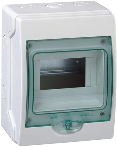 Mini Verdeler - Groepenkast - Elektrische Installatie - Waterdicht Ontwerp - 6 TE - Grijs