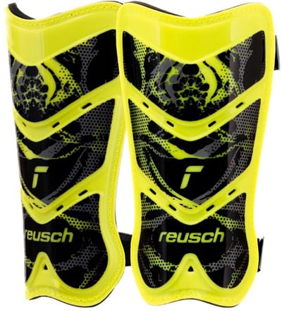 Reusch Scheenbeschermers Voetbal Shinguard Attrakt Lite Geel-Zwart - Maat L