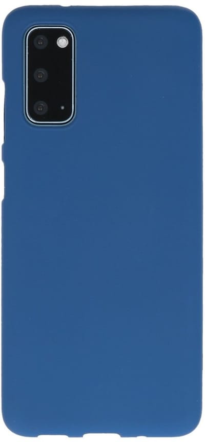 Hoesje Geschikt voor de Samsung Galaxy S20 - Backcover Color Telefoonhoesje - Navy