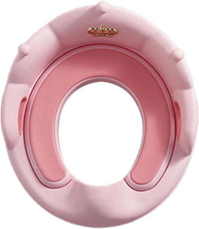 Pottentrainingsstoel - Toiletstoel baby - Zindelijkheidstraining - Antislip gespsysteem - 38 x 34 x 13 cm - Roze