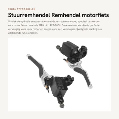 Dailygoods- Remhendel - Stabiele Prestaties - Motorremhendel - Vervanging voor YQ50/Aerox - Duurzaam Aluminium - Eenvoudige Installatie