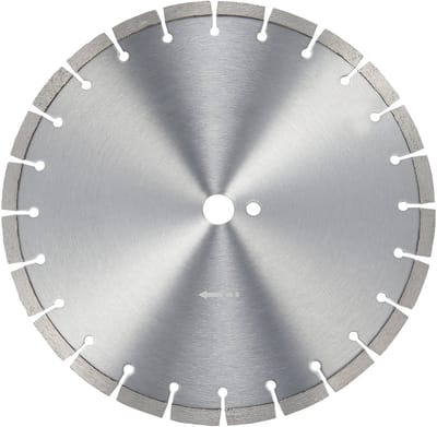 Diamantzaagblad - Betonzaagblad 350 mm - Nat en Droog Gebruik - Segmenthoogte 12 mm - Universeel Asgat 25,4 mm - Voor Beton, Tegels en Baksteen