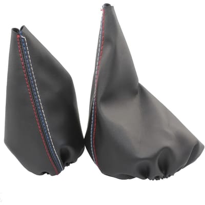 1 stuks Stofhoes met 1 stuks Handremhoes Glad Oppervlak Antislip Beschermhoes, Vervanging, Geschikt voor E30 E36 E34 E46 Z3 Handgeschakeld Model zwart