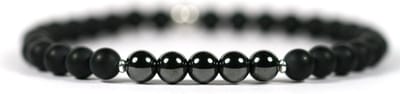 IbizaMen - Matte onyx - 6mm - Hematiet mat - 19cm