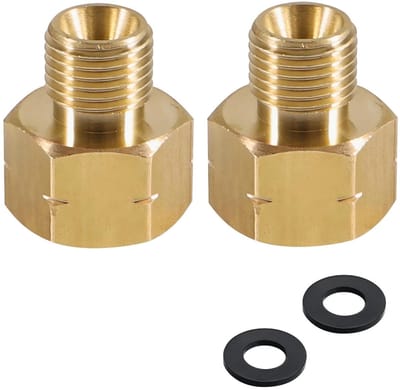 Dailygoods - Messing LPG Gasadapter Set van 2 Stuks