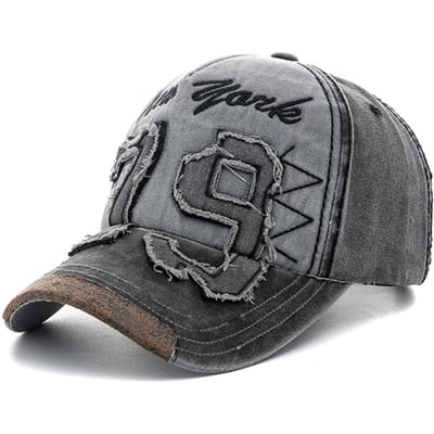Nieuwe Unisex Gewassen Katoenen Pet Letter Borduurwerk Vintage Baseballpet Mannen Vrouwen Verstelbaar Casual Outdoor Streetwear Sportpet 56cm-60cm gray