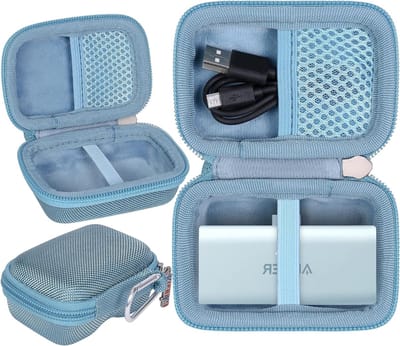 Vervangende Harde Draagtas voor Powerbank 5000mAh, Beschermcase voor Draagbare Oplader, Blauw, Modern en Duurzaam