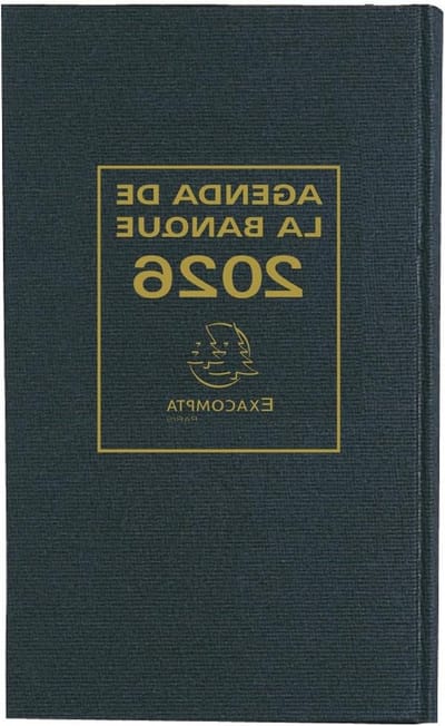 Bank Dagboek - Agenda - Financiële Planning - Groot Formaat - 28 x 17.5 cm - Zwart