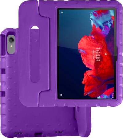 Hoesje Geschikt voor Lenovo Tab P11 - Kinderhoes Shockproof Bumper - Kidsproof Case - Tablet Hoes - Kinder Hoes Cover - Paars