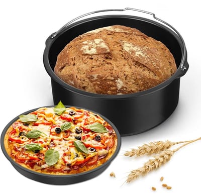 Dailygoods- Bakvorm Set - Bakvorm/Cakevat - Pizzapan - Airfryer Accessoires - Antiaanbak - Elegant Ontwerp - Bakaccessoires