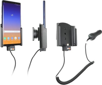 Brodit houder geschikt voor Samsung Galaxy Note 9 houder met 12/24V lader