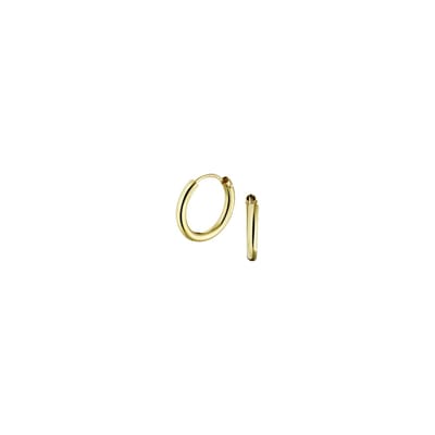 The Jewelry Collection Oorringen Ronde Buis - Geelgoud