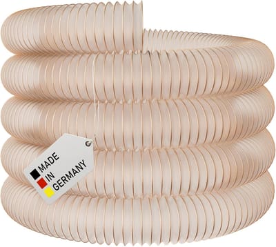 Afzuigslang - Spiraalslang Flexibele slang - Stofafzuiging - Moeilijk ontvlambaar UL94 V-0 - 60 mm - Transparant
