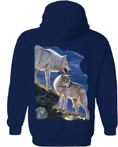 Tundra Wolf The Coloured House Hoodie M