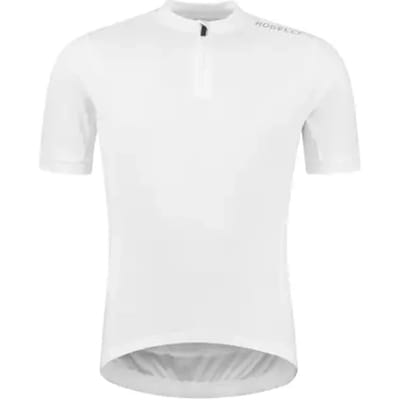 Rogelli Core Heren Fietsshirt - Korte Mouw - Korte Rits - Wit