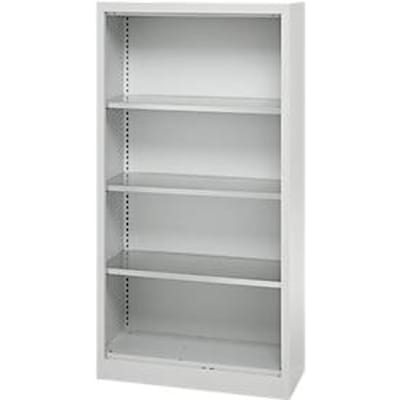 Schäfer Shop Select MS stellingkast, 4 OH, B 800 x D 400 x H 1584 mm, plaatstaal, lichtgrijs
