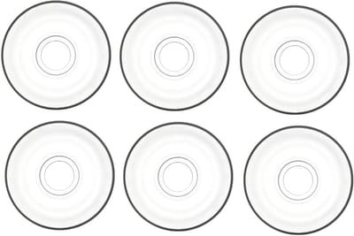 LAV Ajda theeglazen schotels 6-delig – krasbestendig oppervlak – set van 6