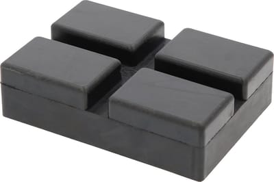 Rubberen Pad voor Roterende Hefbruggen 128x89x35 mm